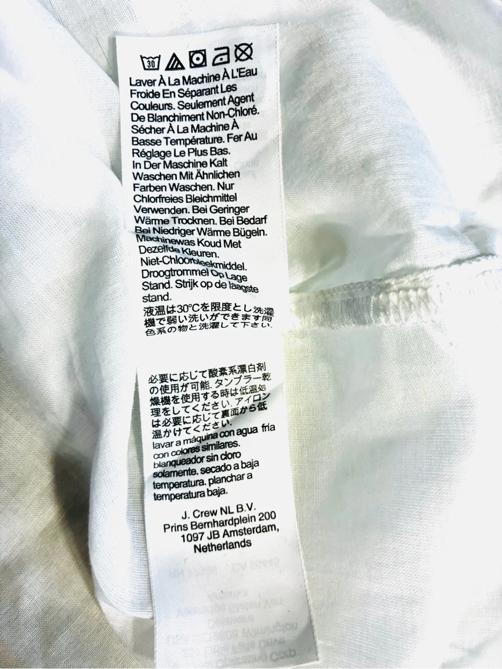 J.Crew White.Women’s Lace-trim pintuck top in 100% organic cotton voile.XS.NWT.